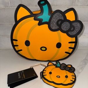 Loungefly  Hello Kitty Pumpkin Purse and coin purse